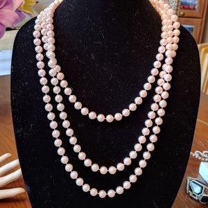 Pink Pearl Necklace